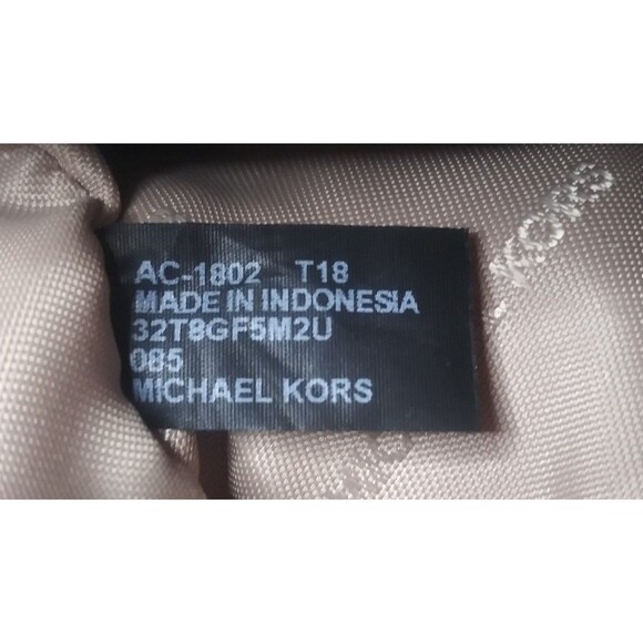 Michael Kors Ginny Crossbody Bag Gold Studs Off-White Leather AS IS Retail $248 - Picture 9 of 12